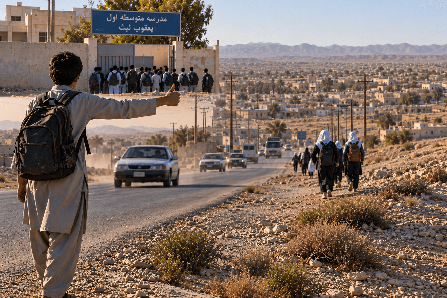کمبود مدارس متوسطه اول در شیرآباد زاهدان؛ دانش‌آموزانی که در مسیر تحصیل جا می‌مانند